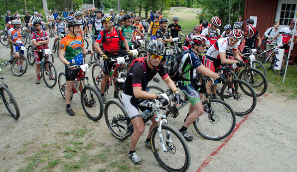 Mountain bike race start