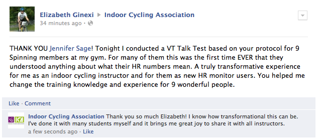Elizabeth conducted Talk Test thanks to me, changed the lives of her students