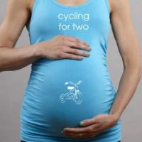 prenatal-exercise cycling for two